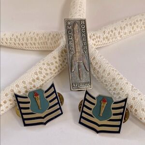 AFJROTC Model Rocketry Pin and Badge Set